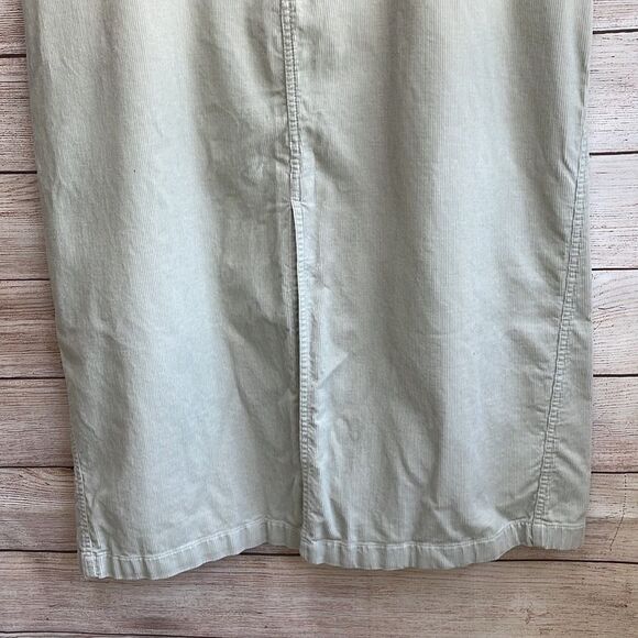 VINTAGE EDDIE BAUER CORDUROY MODEST MAXI SKIRT IN KHAKI - Picture 6 of 7